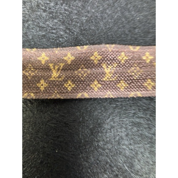 Louis Vuitton Monogram Classic Pattern Elastic Multicolor  White 5/8" ,  By Yard - Picture 3 of 6